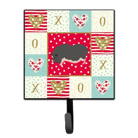 Carolines Treasures 4.25 x 1 x 7 in. Vietnamese Pot-Bellied Pig Love Leash or Key Holder CK5368SH4